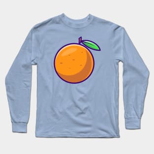 Orange Fruit Cartoon Long Sleeve T-Shirt
